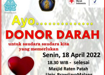 Masjid Raden Patah UB Gelar Donor Darah