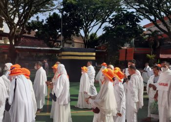 Jemaah Haji Kota Malang Antusias Ikuti Manasik Peragaan