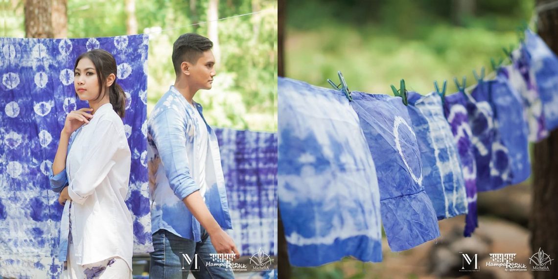Hamparan Rintik Desain Shibori untuk Anak Muda