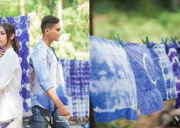 Hamparan Rintik Desain Shibori untuk Anak Muda