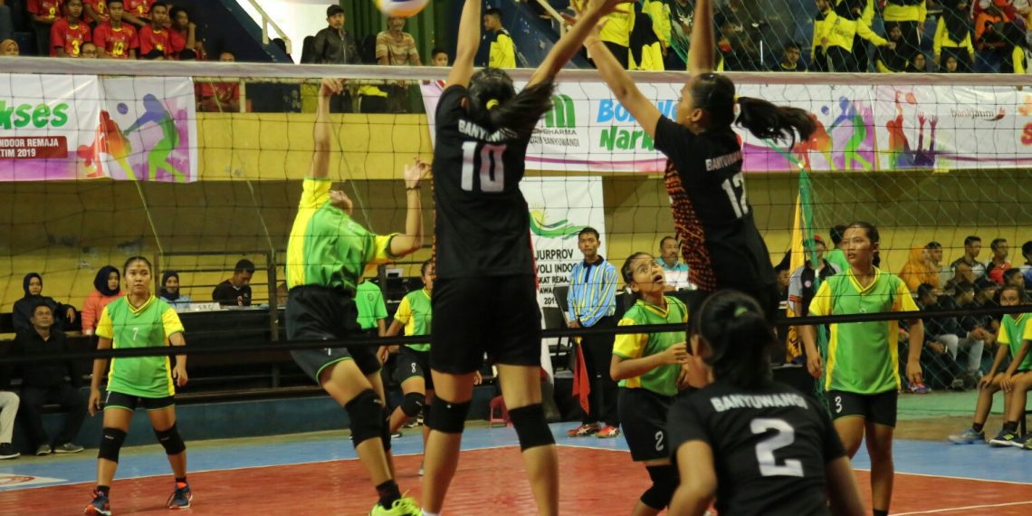 32 Tim Volly Indoor Berlaga pada Porprov Jatim 2022