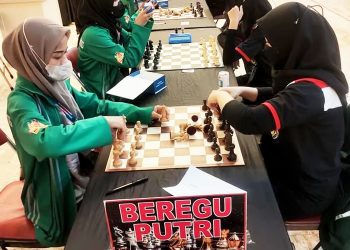 Tim Catur Beregu Putri Lumajang Sabet Emas Proprov Jatim 2022