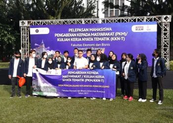Pelepasan Mahasiswa PKM / KKN-T FEB UB ke Desa Asalnya