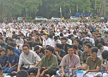 Ribuan Jamaah Ikuti Shalat Idul Adha di Lapangan Rektorat UB