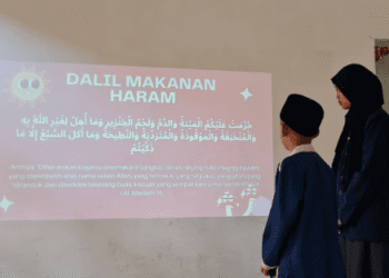 Santri TPQ Kalianyar Belajar Mengenal Makakan Halal Thayyib Bersama Mahasiswa MMD UB