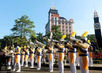 Penampilan Marching Band Ekalavya Suara Brawijaya Pukau Maba 2023