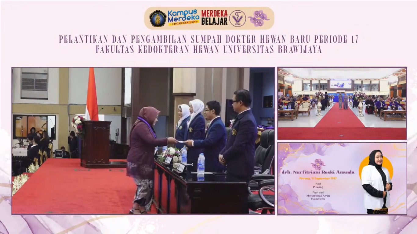 24 Dokter Hewan Baru Lulusan FKH UB Dilantik dan Ambil Sumpah Pada ...