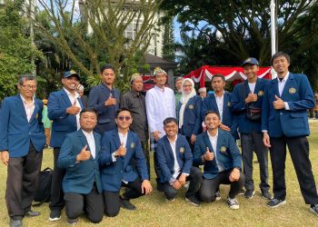 Tampil Kompak, Karyawan UB Medcom Ikuti Upacara HUT RI Tingkat Universitas