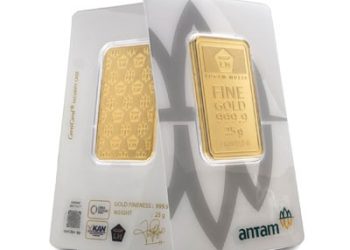 Harga Emas di Pegadaian Hari Ini : Antam Naik, UBS Turun