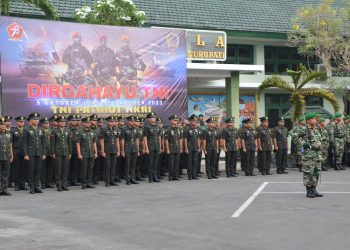 Korem Baladhika Jaya Gelar Upacara HUT TNI ke – 78