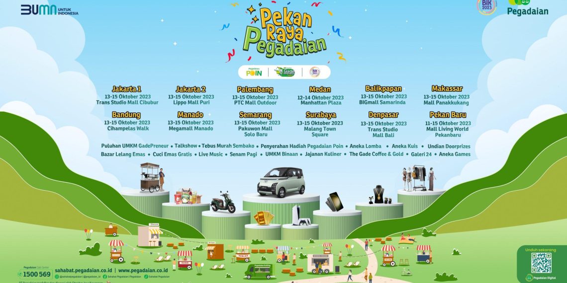 Pekan Raya Pegadaian 2023: Ragam Hiburan dan Hadiah Menarik di Seluruh Indonesia