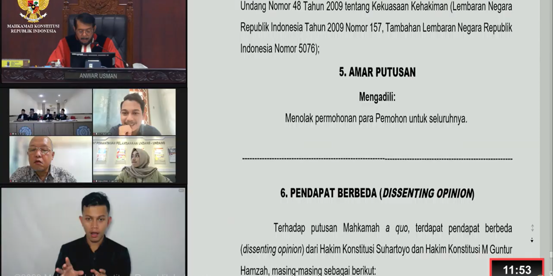 MK Tolak Gugatan Batas Usia Capres-Cawapres