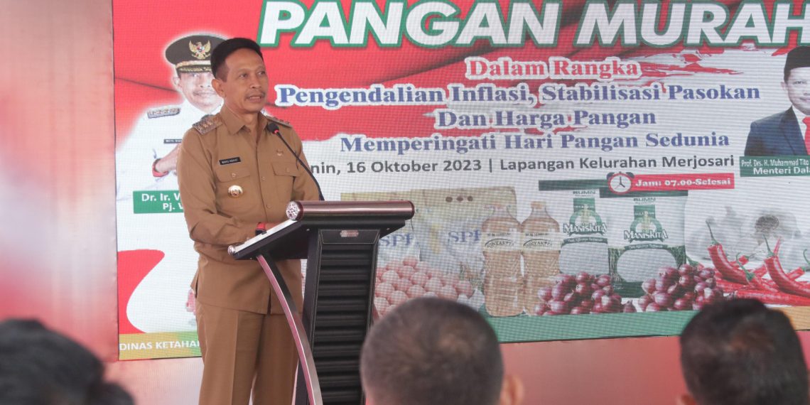 Pj. Wali Kota Malang Bentuk Intervensi Pemerintah Stabilkan Harga, Galakkan Gerakan Pasar Murah
