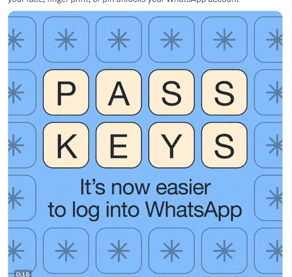 WhatsApp Rilis Fitur Passkey, Login Tanpa Password Kini Semakin Aman