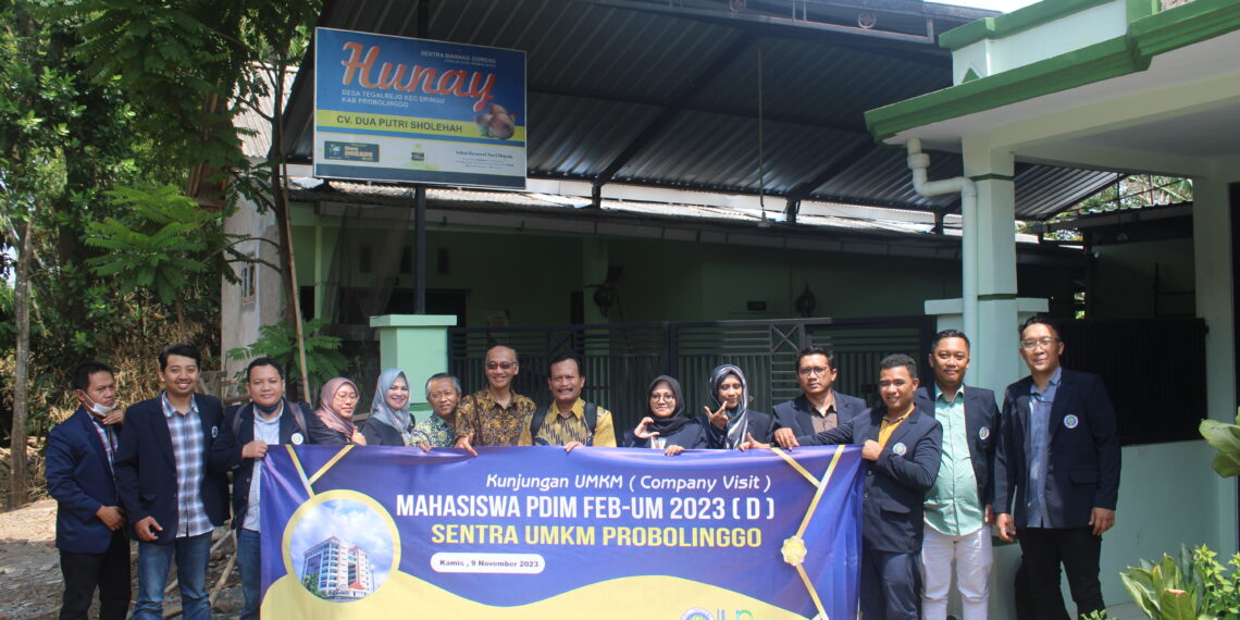 Perdalam Wawasan UMKM, Mahasiswa PDIM FEB UM Company Visit ke Probolinggo