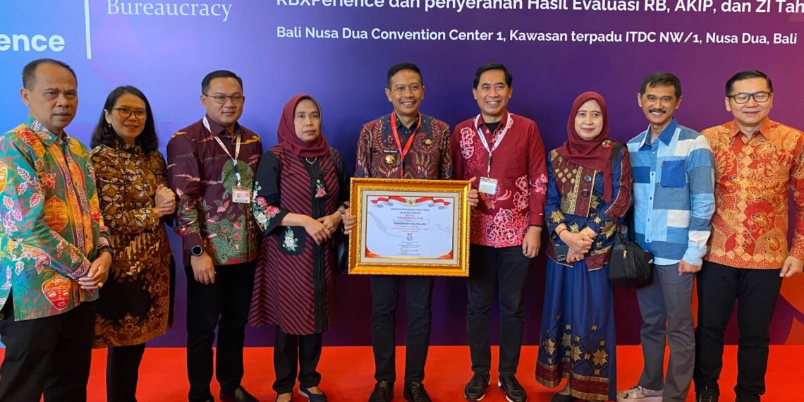 Kota Malang Raih Penghargaan SAKIP 2023 Kategori A Reformasi Birokrasi