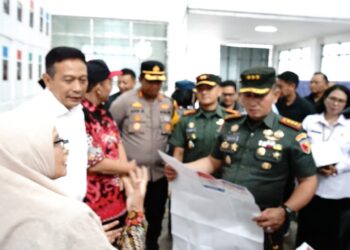 Sambangi Gudang KPU, Danrem 083/Bdj Pastikan Logistik Pemilu Aman