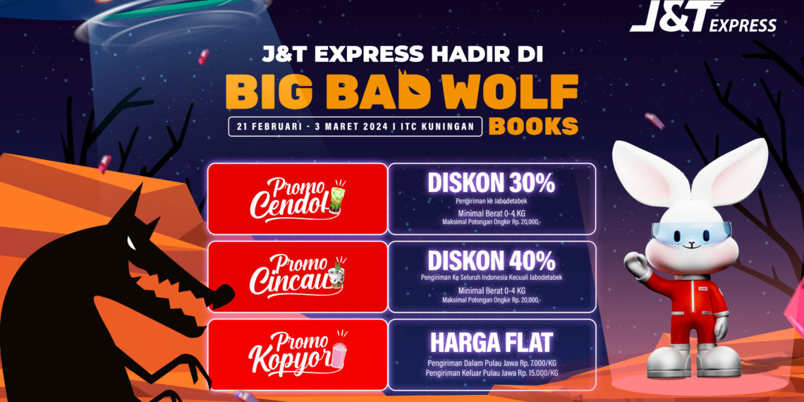 J&T Express Menjadi Official Logistic Partner Big Bad Wolf Books 2024