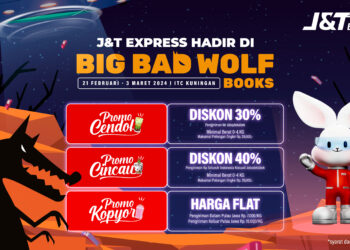 J&T Express Menjadi Official Logistic Partner Big Bad Wolf Books 2024