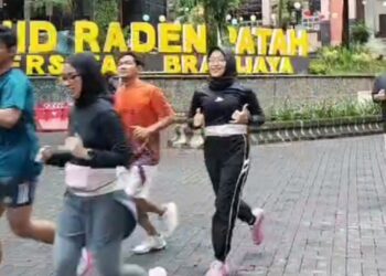 Anti Lemes, Puluhan Pelari Kembali Ngabuburun di UB