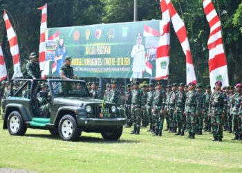 Danpusenif Tutup TMMD Reguler ke – 119 di Kabupaten Pasuruan
