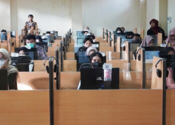 Kehadiran Peserta UTBK Hari Pertama di UB 96,46%