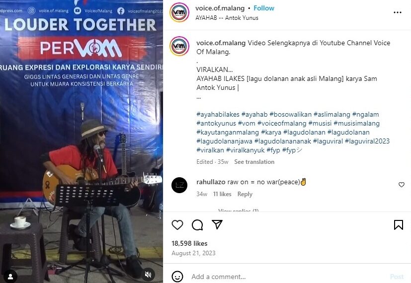 Voice of Malang Berperan Aktif Memajukan Dunia Vokal