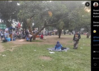 Pemkot Malang Akan Tertibkan PKL Alun-Alun Merdeka