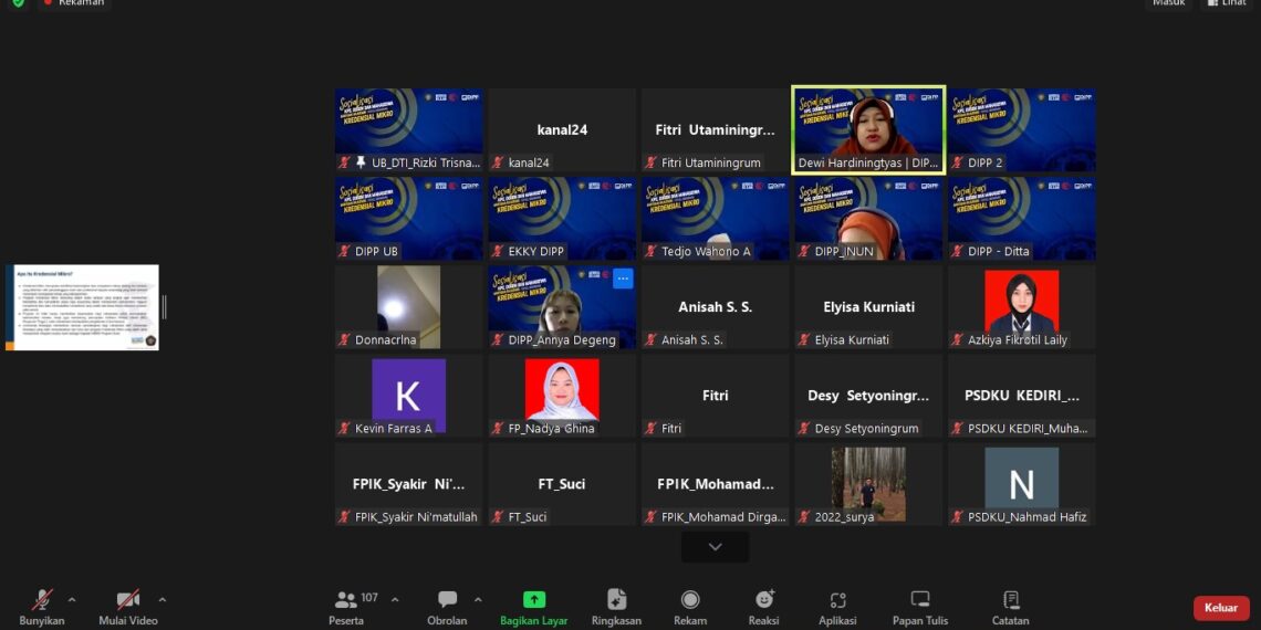 Sosialisasi Bantuan Program Pembelajaran Kredensial Mikro Mahasiswa UB