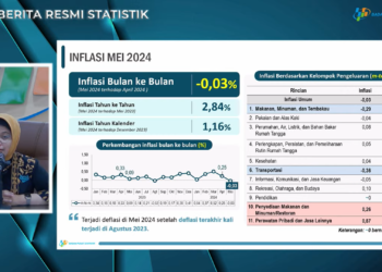 BPS Catat Deflasi 0,03% pada Mei 2024