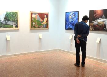 Isu Lingkungan Warnai Pameran Lukisan Apropriasi Mahasiswa Seni Rupa UB