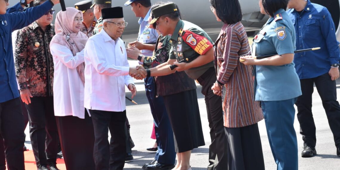 Satgas PAM Wil Korem 083/Bdj Sukses Amankan Kunjungan Wapres di Pasuruan
