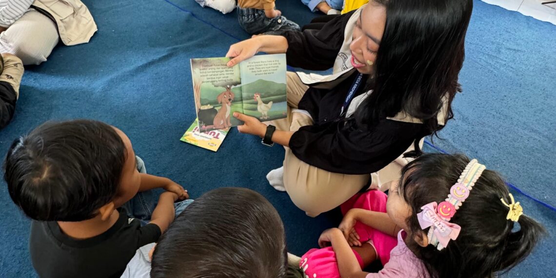 Permainan Interaktif Menjadi Media KKN FP UB Pupuk Minat Baca Anak Desa Kromengan