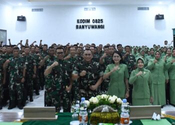 Danrem 083/Bdj Minta Prajurit Kodim Banyuwangi Jaga Keharmonisan Rumah Tangga