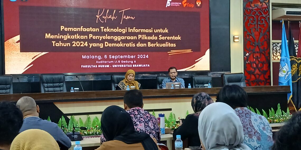 Kuliah Tamu FH UB Bahas Pemanfaatan TI dalam Pilkada Serentak 2024