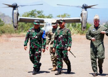 Danrem 083/Bdj Dampingi Panglima TNI Tinjau Latgabma Super Garuda Shield 2024