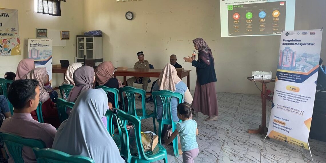 BUMDesa Puwoasri Antusias Ikuti Upgrade Manajerial dari Tim PkM Ilmu Ekonomi UB