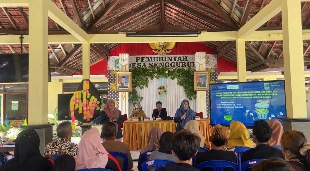 Departemen Ilmu Ekonomi FEB UB Edukasi Pertanian Organik dan Zero Waste di Desa Sengguruh Malang