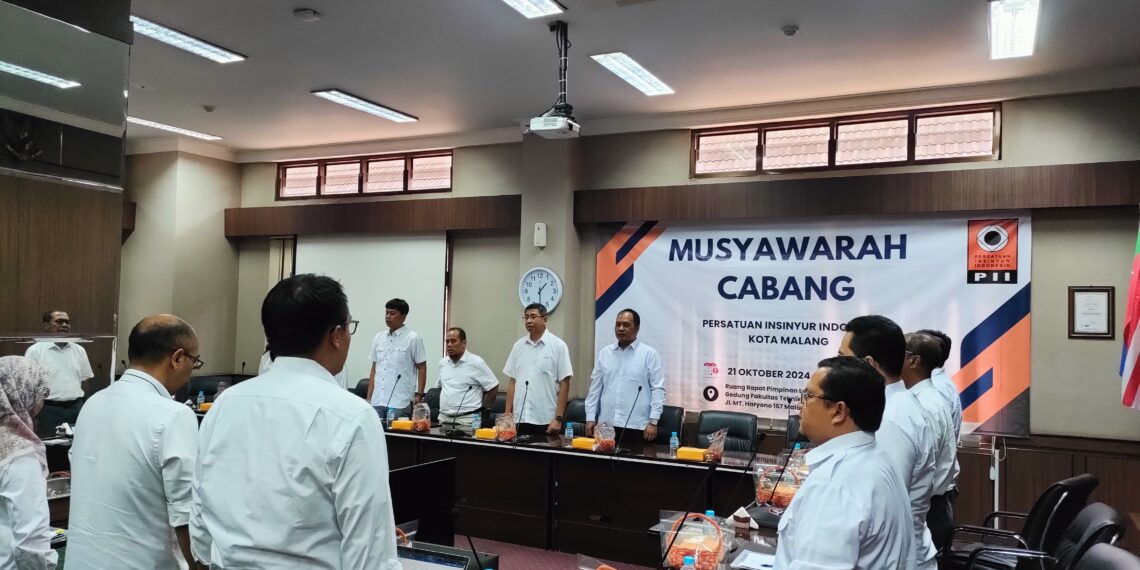 Muscab PII Kota Malang Dorong Penguatan Keanggotaan Insinyur
