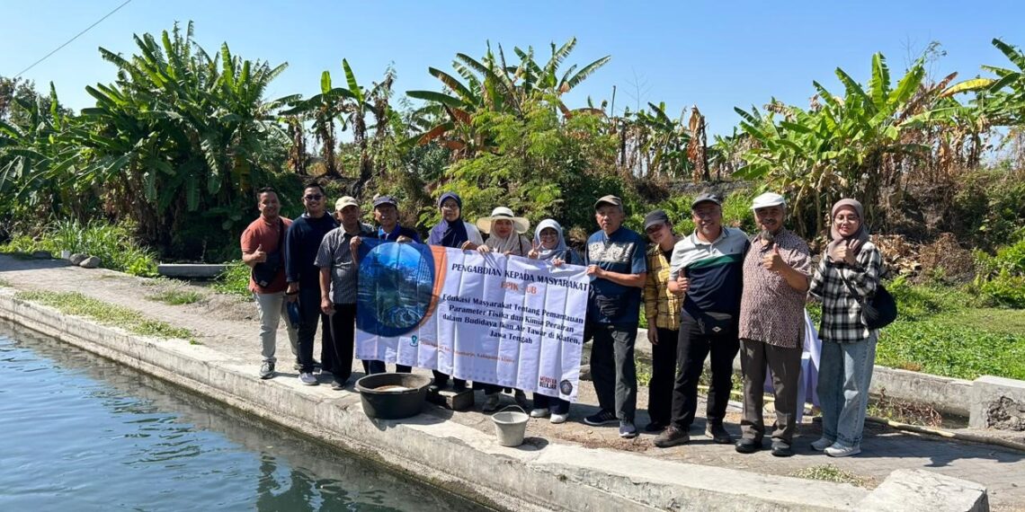 Dosen UB Ajarkan Pentingnya Pemantauan Air bagi Budidaya Ikan di Klaten