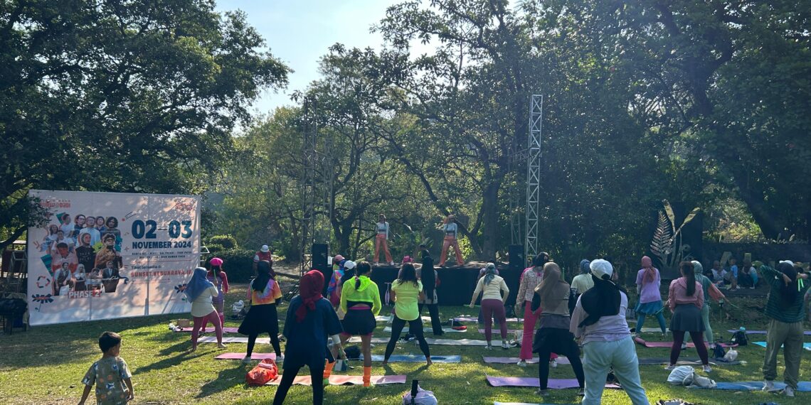 Serunya PoundFit di Kebun Raya Purwodadi