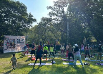 Serunya PoundFit di Kebun Raya Purwodadi