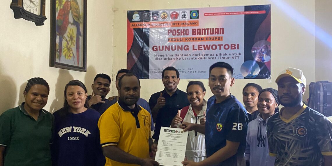 IPMAPA Malang Raya Kirim Bantuan untuk Pengungsi Erupsi Gunung Lewotobi