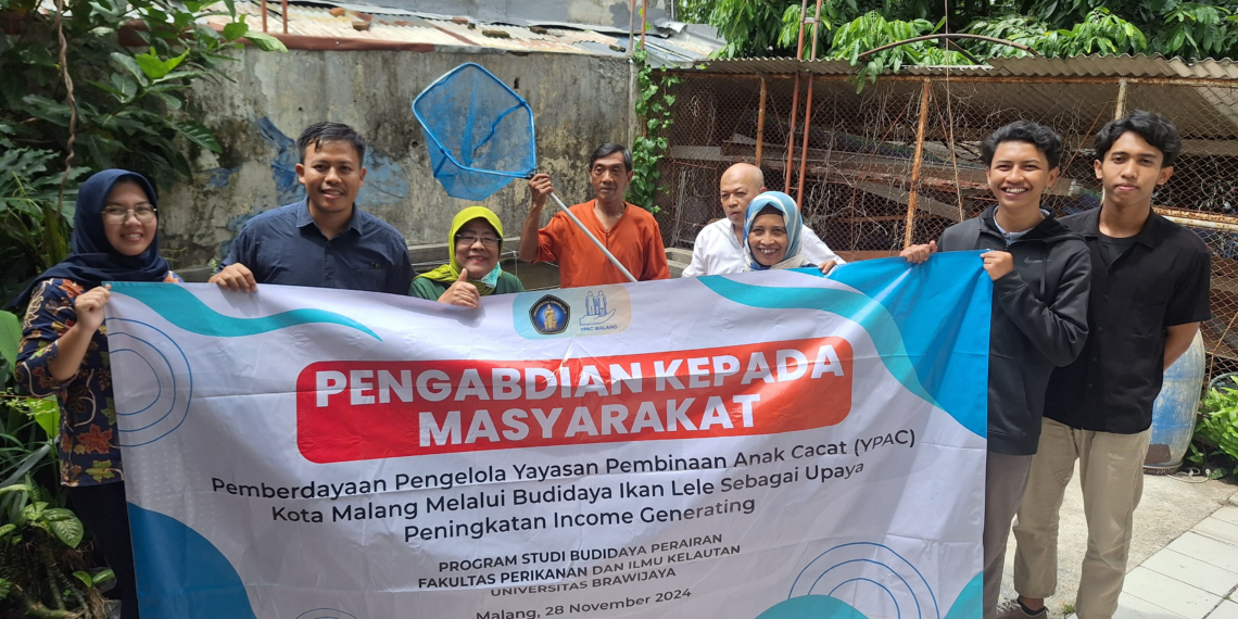 FPIK UB Berdayakan YPAC Kota Malang melalui Budidaya Lele Bioflok