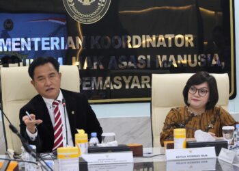 Komnas HAM dan Kemenko Kumham Bahas Langkah Strategis Penyelesaian HAM