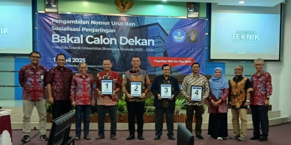 Inilah Nomor Urut Bakal Calon Dekan FT UB