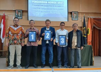 Pengundian Nomor Urut Bacadek FISIP UB, Tiga Kandidat Komitmen Integritas