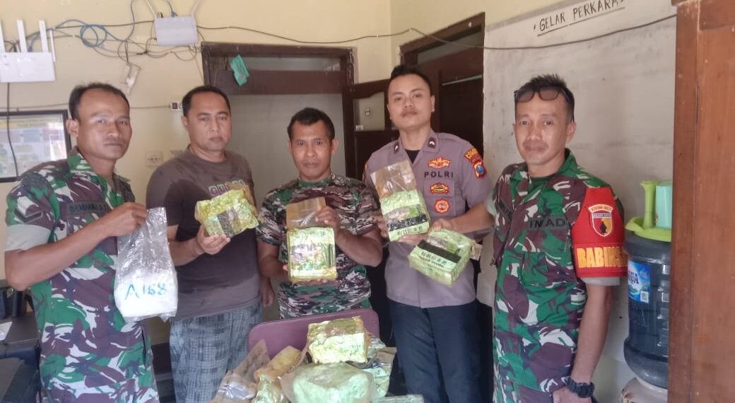 Koramil Masalembu Berhasil Amankan Sabu Seberat 35 Kg