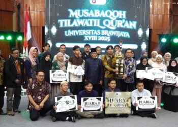 Fakultas Teknik Jadi Juara Umum MTQ UB 2025