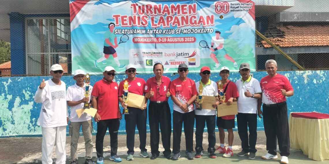 Tampil All Out, Gempita A Juara Turnamen Tenis Antar Klub se-Mojokerto Raya 2025